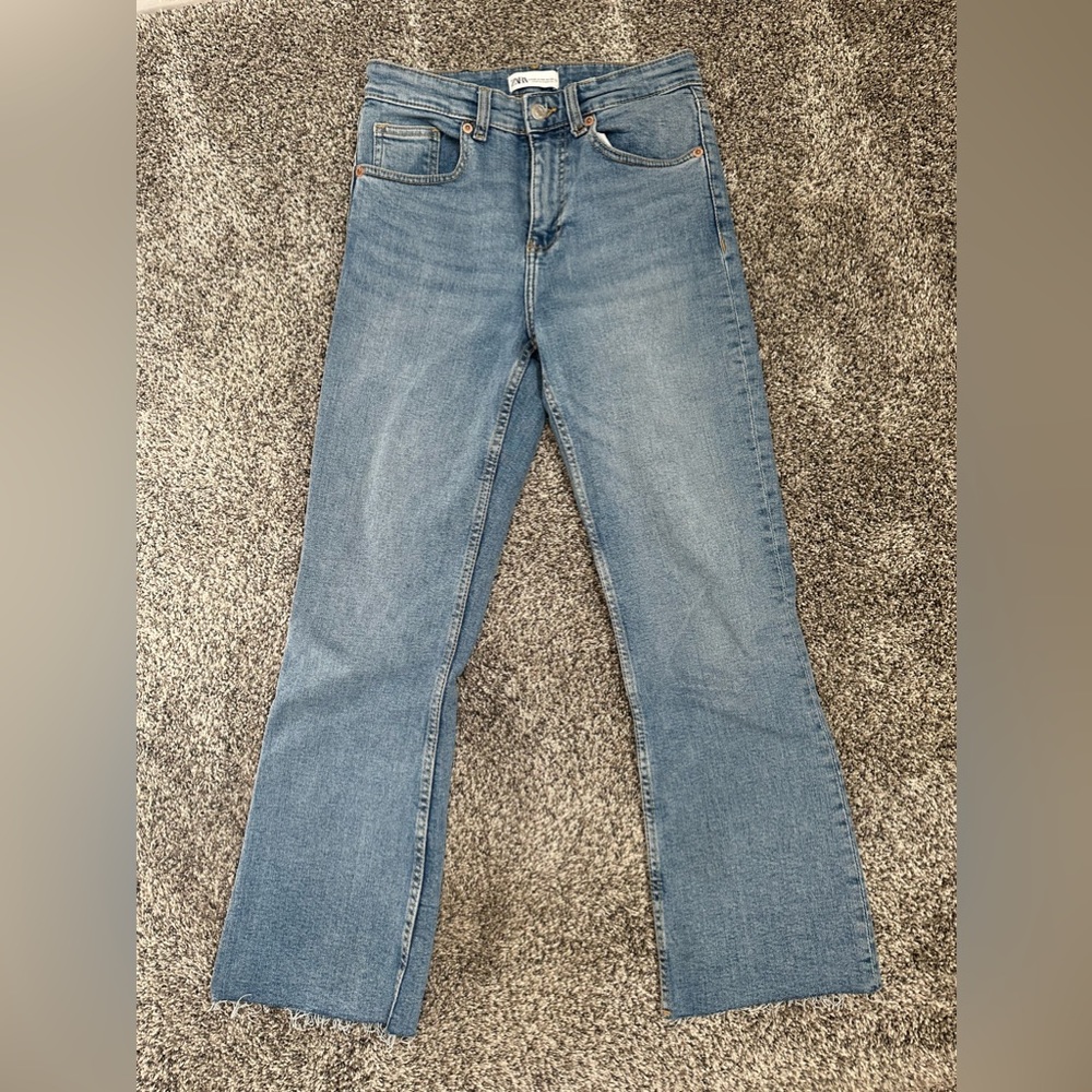 Zara Ankle Skinny Flare Jeans